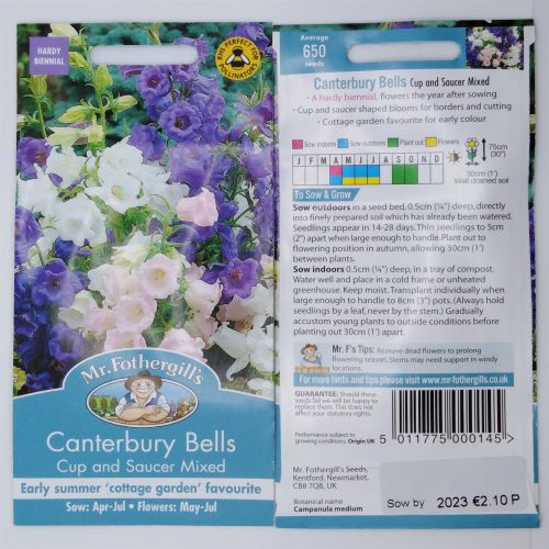 thumbnail image 2 of Buy Canterbury Bells - Cup And Saucer Mix Seeds Online | Happy Valley Seeds 2 of 13
